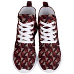 Oriental Dragon Motif Pattern Women s Lightweight High Top Sneakers