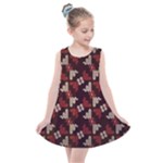Oriental Dragon Motif Pattern Kids  Summer Dress