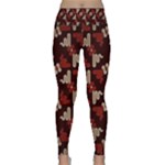 Oriental Dragon Motif Pattern Lightweight Velour Classic Yoga Leggings
