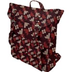 Oriental Dragon Motif Pattern Buckle Up Backpack