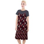 Oriental Dragon Motif Pattern Camis Fishtail Dress