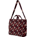 Oriental Dragon Motif Pattern Square Shoulder Tote Bag