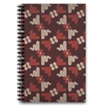 Oriental Dragon Motif Pattern 5.5  x 8.5  Notebook