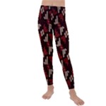 Oriental Dragon Motif Pattern Kids  Lightweight Velour Leggings