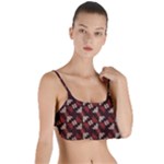 Oriental Dragon Motif Pattern Layered Top Bikini Top 