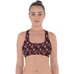 Oriental Dragon Motif Pattern Cross Back Hipster Bikini Top 