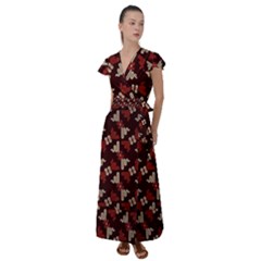 Flutter Sleeve Maxi Dress 