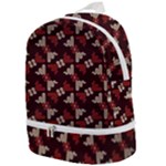 Oriental Dragon Motif Pattern Zip Bottom Backpack