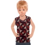 Oriental Dragon Motif Pattern Kids  Sport Tank Top