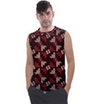 Oriental Dragon Motif Pattern Men s Regular Tank Top