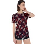 Oriental Dragon Motif Pattern Perpetual Short Sleeve T-Shirt