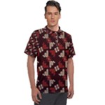 Oriental Dragon Motif Pattern Men s Polo T-Shirt
