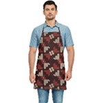 Oriental Dragon Motif Pattern Kitchen Apron