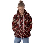 Oriental Dragon Motif Pattern Kids  Oversized Hoodie