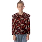 Oriental Dragon Motif Pattern Kids  Peter Pan Collar Blouse