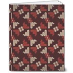 Oriental Dragon Motif Pattern 8  x 10  Softcover Notebook