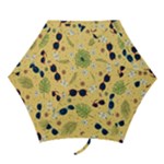 Seamless Pattern Of Sunglasses Tropical Leaves And Flowers Mini Folding Umbrellas