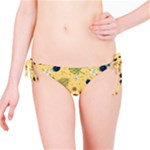 Seamless Pattern Of Sunglasses Tropical Leaves And Flowers Bikini Bottoms