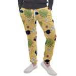 Seamless Pattern Of Sunglasses Tropical Leaves And Flowers Men s Jogger Sweatpants