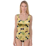 Seamless Pattern Of Sunglasses Tropical Leaves And Flowers Princess Tank Leotard 