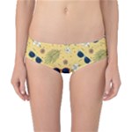 Seamless Pattern Of Sunglasses Tropical Leaves And Flowers Classic Bikini Bottoms