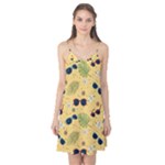 Seamless Pattern Of Sunglasses Tropical Leaves And Flowers Camis Nightgown 