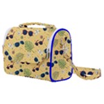 Seamless Pattern Of Sunglasses Tropical Leaves And Flowers Satchel Shoulder Bag