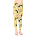 Seamless Pattern Of Sunglasses Tropical Leaves And Flowers Kids  Leggings