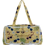 Seamless Pattern Of Sunglasses Tropical Leaves And Flowers Multi Function Bag