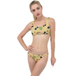 Seamless Pattern Of Sunglasses Tropical Leaves And Flowers The Little Details Bikini Set