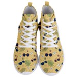 Seamless Pattern Of Sunglasses Tropical Leaves And Flowers Men s Lightweight High Top Sneakers