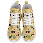 Seamless Pattern Of Sunglasses Tropical Leaves And Flowers Women s Lightweight High Top Sneakers