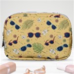 Seamless Pattern Of Sunglasses Tropical Leaves And Flowers Make Up Pouch (Small)