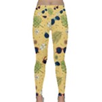 Seamless Pattern Of Sunglasses Tropical Leaves And Flowers Lightweight Velour Classic Yoga Leggings