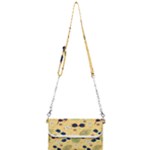 Seamless Pattern Of Sunglasses Tropical Leaves And Flowers Mini Crossbody Handbag