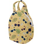 Seamless Pattern Of Sunglasses Tropical Leaves And Flowers Travel Backpack