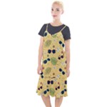 Seamless Pattern Of Sunglasses Tropical Leaves And Flowers Camis Fishtail Dress