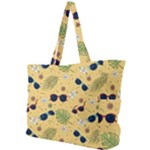 Seamless Pattern Of Sunglasses Tropical Leaves And Flowers Simple Shoulder Bag
