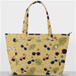 Seamless Pattern Of Sunglasses Tropical Leaves And Flowers Back Pocket Shoulder Bag 