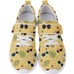 Seamless Pattern Of Sunglasses Tropical Leaves And Flowers Men s Velcro Strap Shoes