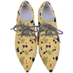 Seamless Pattern Of Sunglasses Tropical Leaves And Flowers Pointed Oxford Shoes