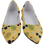 Seamless Pattern Of Sunglasses Tropical Leaves And Flowers Women s Block Heels 