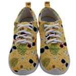 Seamless Pattern Of Sunglasses Tropical Leaves And Flowers Mens Athletic Shoes