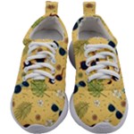Seamless Pattern Of Sunglasses Tropical Leaves And Flowers Kids Athletic Shoes
