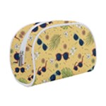 Seamless Pattern Of Sunglasses Tropical Leaves And Flowers Make Up Case (Small)