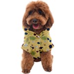 Seamless Pattern Of Sunglasses Tropical Leaves And Flowers Dog Coat