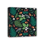 Pattern Forest Leaf Flower Motif Mini Canvas 4  x 4  (Stretched)