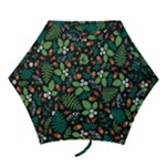 Pattern Forest Leaf Flower Motif Mini Folding Umbrellas