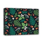 Pattern Forest Leaf Flower Motif Deluxe Canvas 16  x 12  (Stretched) 