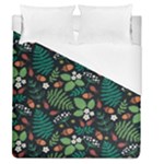 Pattern Forest Leaf Flower Motif Duvet Cover (Queen Size)